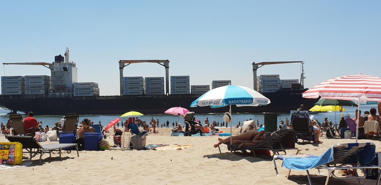 Rijksmonument Havenzicht, Met Zeezicht, Ligging Direct Aan Zee En Centrum Vlissingen Ngoại thất bức ảnh